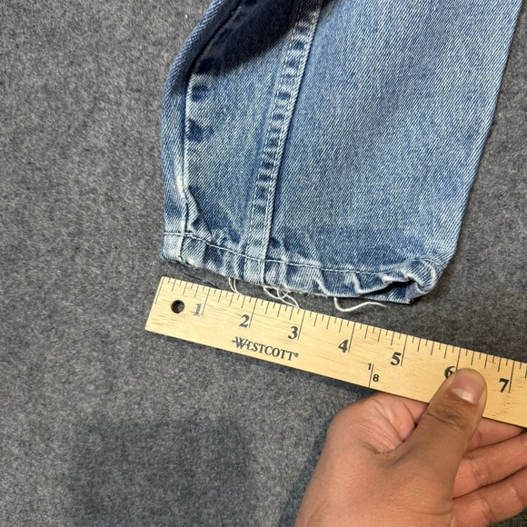 VTG 90s JCPenney Womens Utility Taper Jeans Size 6 (24x24.5) Distressed Grunge - Picture 11 of 11